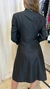 CHAQUETA LARGA - SHANTUNG SEDA NATURAL - S (E099)
