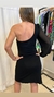 VESTIDO MID NEGRO - UN HOMBRO - CLARA IBARGUREN -S (E094) - comprar online