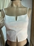 Top crep mini escote en v