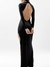 Vestido crep c/glitter y aplique - comprar online