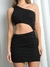 Vestido irregular lurex - comprar online