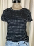 Remera rayada cuello redondo