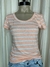 Remera rayada escote