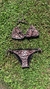 Bikini animalprint con bolados trasero