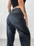 Jean negro con recortes - comprar online
