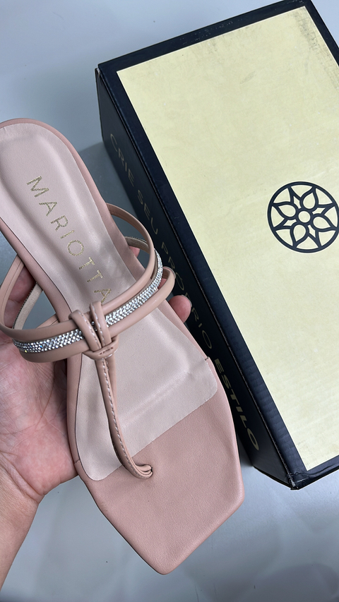 Rasteira Tira Brilho Mariotta