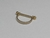 Conch Titânio Gold 24K Dupla Fileira de Zircônias