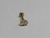 Labret Titânio Gold 24K Shuttlecock