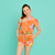 Cropped Laço Papagaio Laranja - comprar online