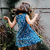 Vestido Retro Passarinho Azul - PomarStore