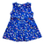 Vestido Retro Passarinho Azul - comprar online