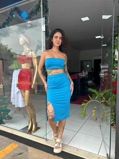 Conjunto Midi Canelado Curto - comprar online