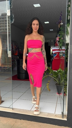 Conjunto Midi Canelado Curto