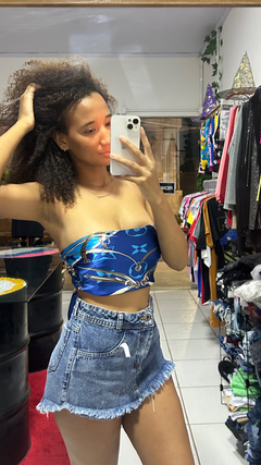 Short Saia Jeans na internet