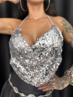 Cropped Paetê - Luxo - comprar online