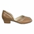 Peep Toe modelo Julia - cor Nociola/Prata velho