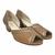 Peep Toe modelo Julia - cor Nociola/Prata velho - comprar online