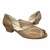 Peep Toe modelo Julia - cor Nociola/Prata velho na internet