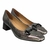 Sapato modelo Luiza - cor Carbono Metalizado - comprar online