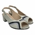 Milan Sandália modelo NB48 - cor Aluminio/Azul/Prata - comprar online
