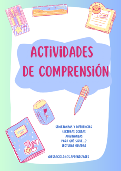 Banner de la categoría Actividades de comprensión 