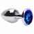 Plug Anal M Aço Brilhante Sexy Import (AZUL) - comprar online