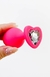 PLUG ANAL SILICONE ROSA CORAÇÃO M