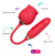 Vibrador Formato de Rosa com 7 Modos de Vibração, Vai e Vem e Pulsação