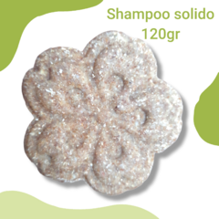 shampoo sólido 120gr manteca karite y aceite rosa mosqueta