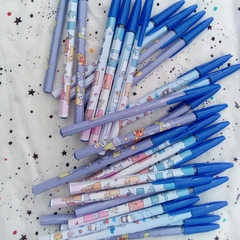 Boligrafos azules diseño