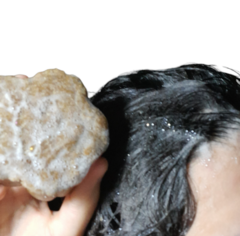 shampoo sólido 120gr manteca karite y aceite rosa mosqueta - tienda online