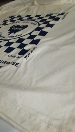 REMERA LOVE CREMA - tienda online