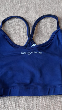 TOP DEPORTIVO DE LYCRA AZUL