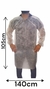 AVENTAL MANGA LONGA COM PUNHO ELASTICO - LEVE - BRANCO PCTE 10 UNID. - comprar online