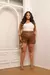 Shorts couro curve - Toda Bela