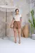 Shorts couro - comprar online