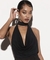 Blusa decote com chocker - Toda Bela