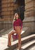 Calça couro wide leg | ENTREGA RÁPIDA - comprar online
