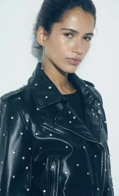 Campera de cuero con strass 178 en internet
