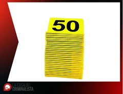 Kit de Indicadores Numericos de 3" Amarillo (1-50)