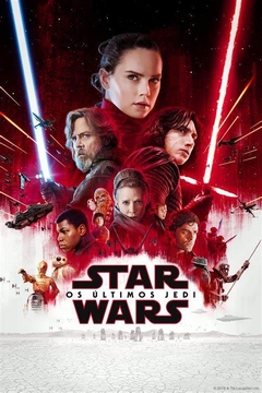 Star Wars 8 - Os Últimos Jedi (2018) (Dublado) - Na Escolha de 10 filmes ou desenhos, o Pen-Drive será grátis...Aproveite!