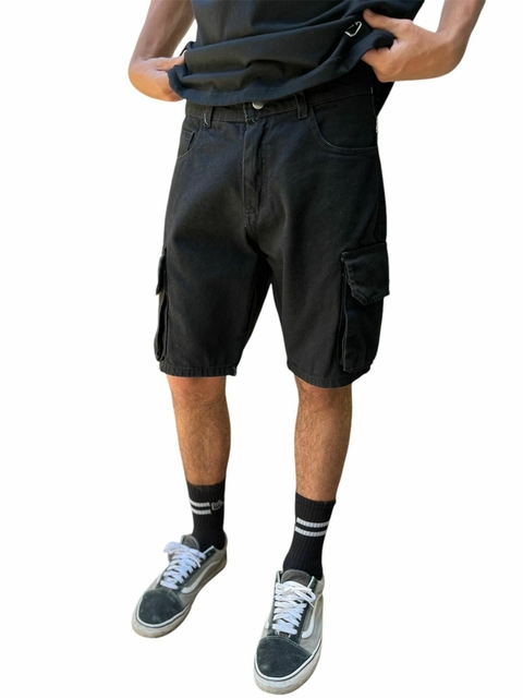 BERMUDA CARGO JEAN BLACK