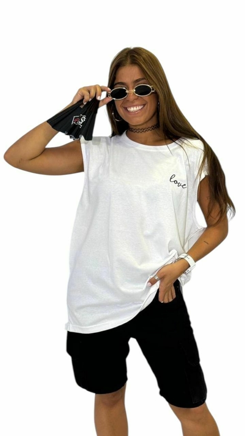 MUSCULOSA LOVE WHITE