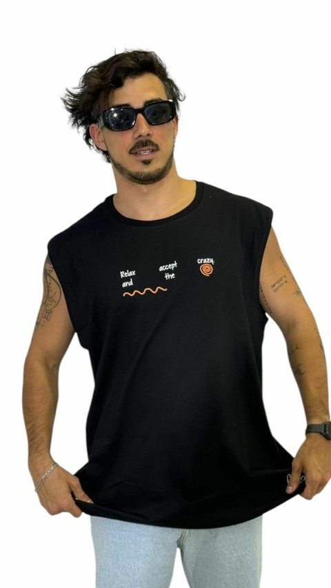 MUSCULOSA CRAZY BLACK