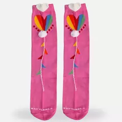 Meia Balão Colorido Pink - comprar online