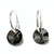 Argollas Simil Swarosky - Garnet Joyas