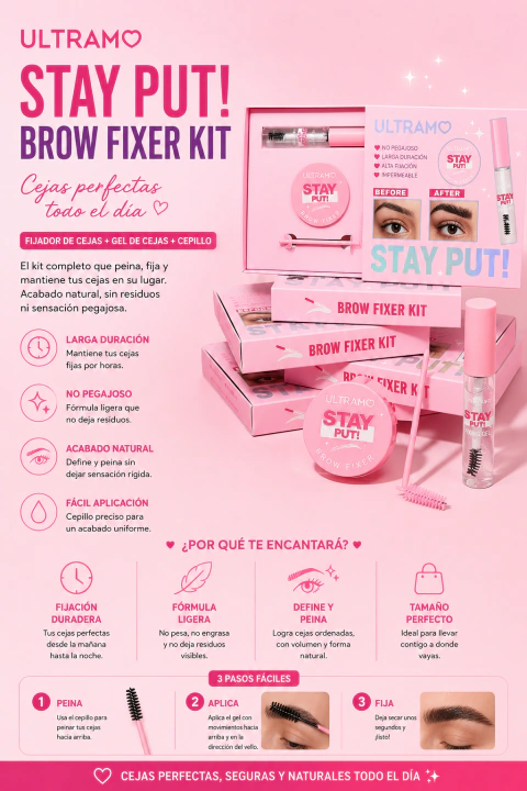 Kit Fijador de Cejas Ultramo - comprar en línea