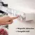 Dispenser 3 em 1 , cortar papel filme ,papel aluminio e porta papel toalha , com suporte auto adesivo para instalar na parede .
