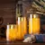 Velas LED chama com controle remoto, usa pilhas, decorativo de ambientes , alto requinte em qualquer ambiente. - comprar online