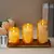 Velas LED chama com controle remoto, usa pilhas, decorativo de ambientes , alto requinte em qualquer ambiente. - comprar online